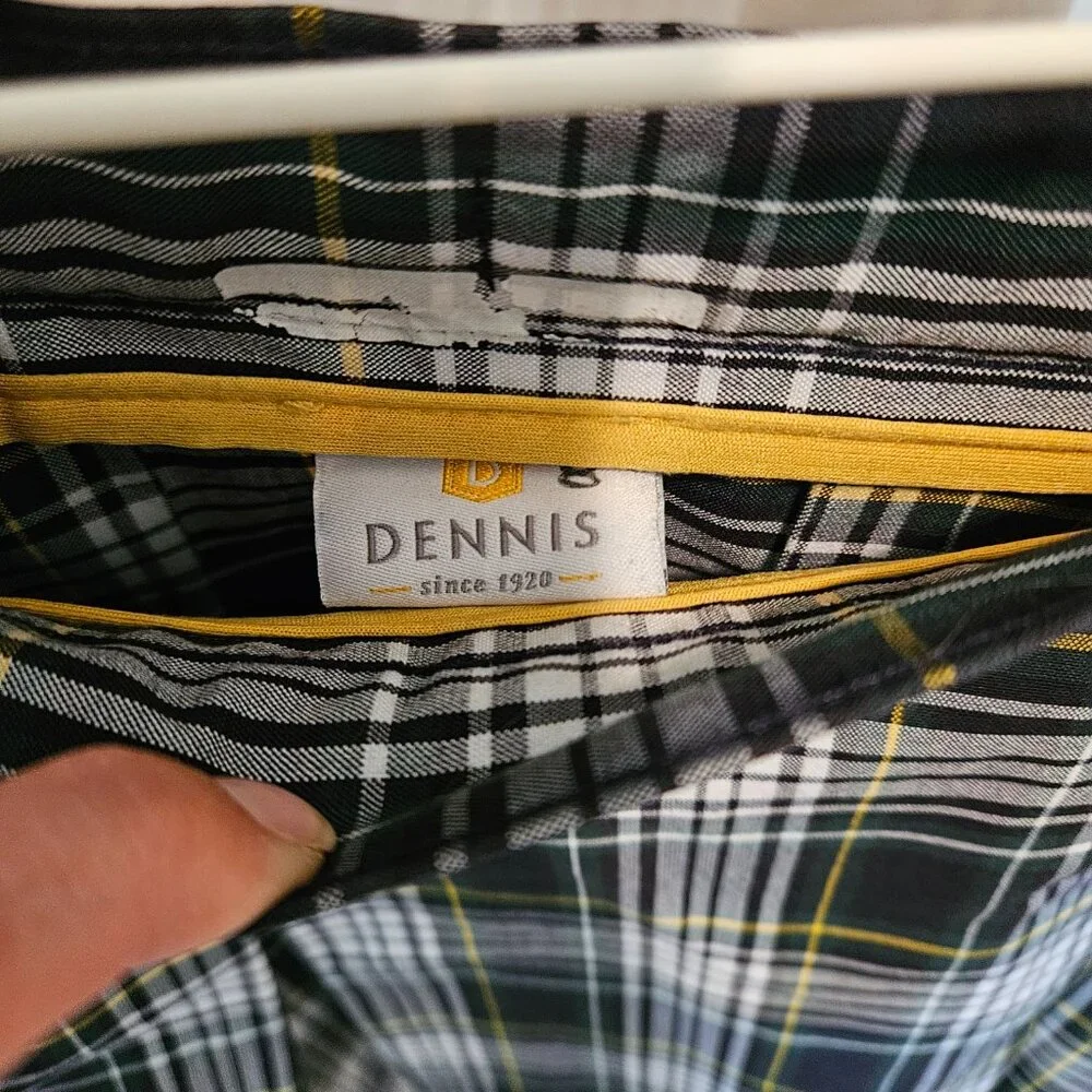 Dennis Uniform - Stitched-Down Kick Pleat Skirt, Campbell Plaid